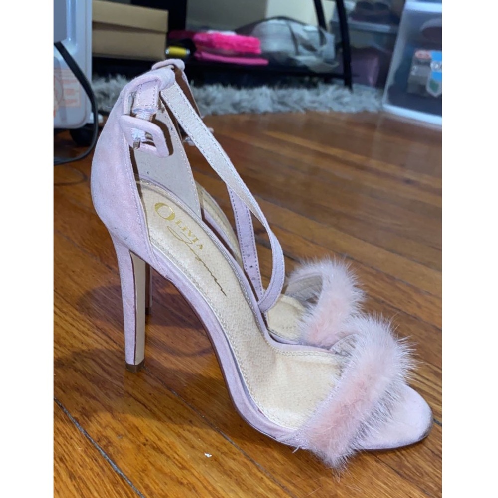 Cute mesh pala blush heels